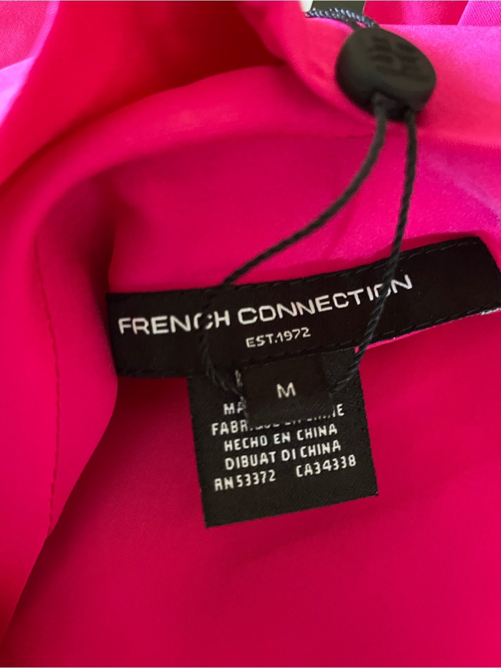 New! $158 French Connection Women's Oona Satin Strapless Dress - Sz M - Picture 8 of 9